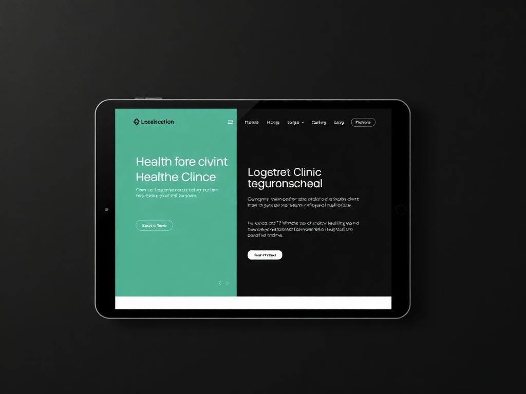 Healthcare website design preview by Quick n Host