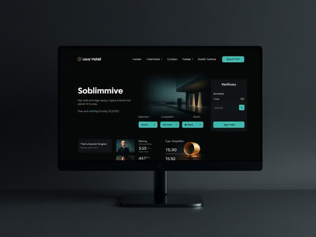 Hotels website design preview by Quick n Host