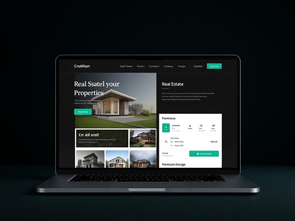 Real Estate website design preview by Quick n Host